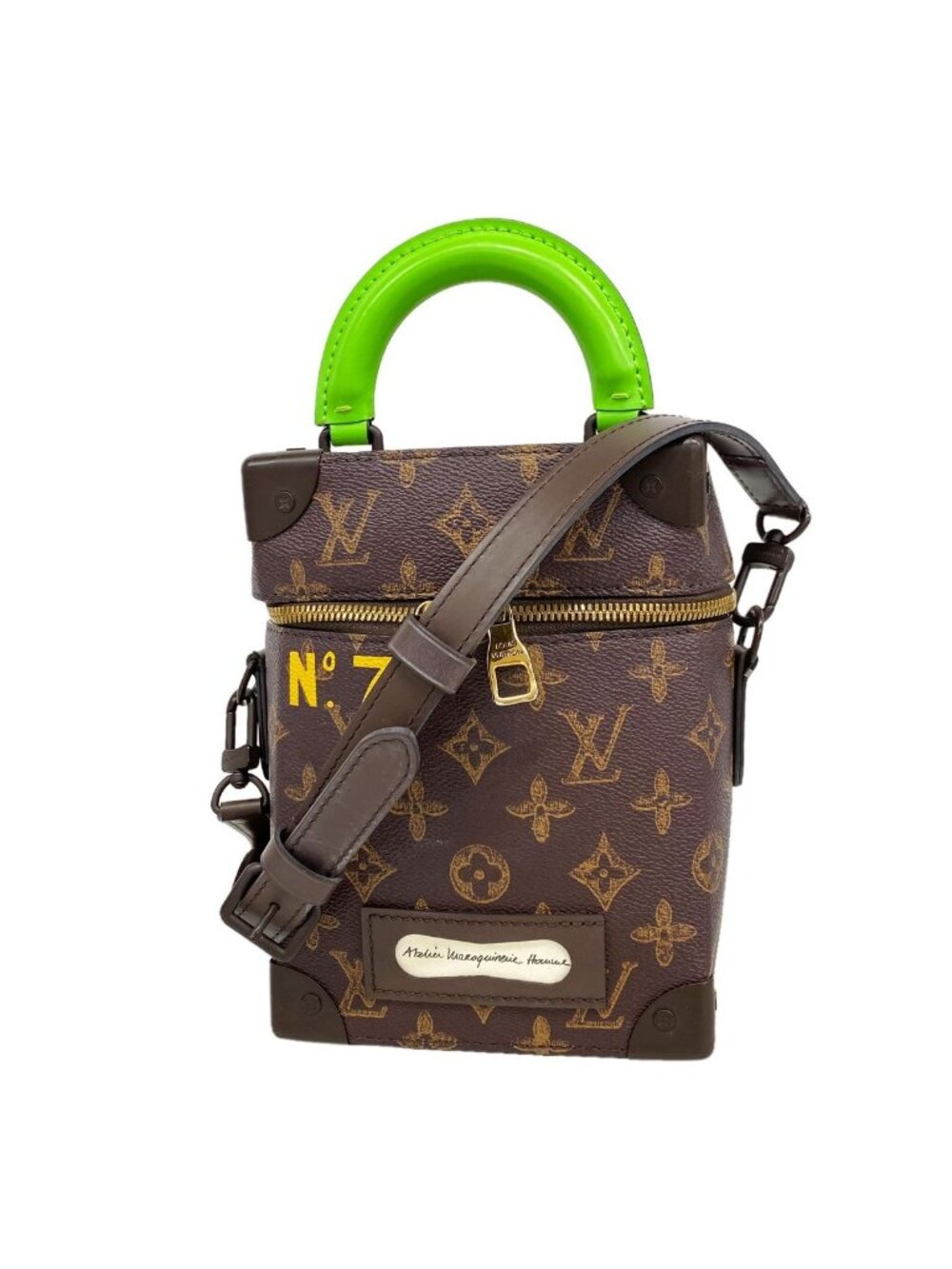 Louis Vuitton Handbag Monogram Vertical Box Trunk Brown 2-Way Bag